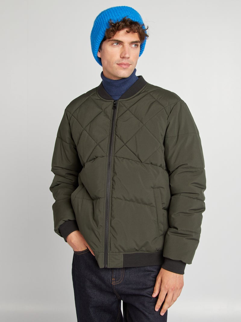 Doudoune matelassée Kaki - Kiabi
