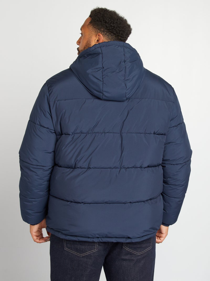 Doudoune matelassée large et déperlante Bleu - Kiabi