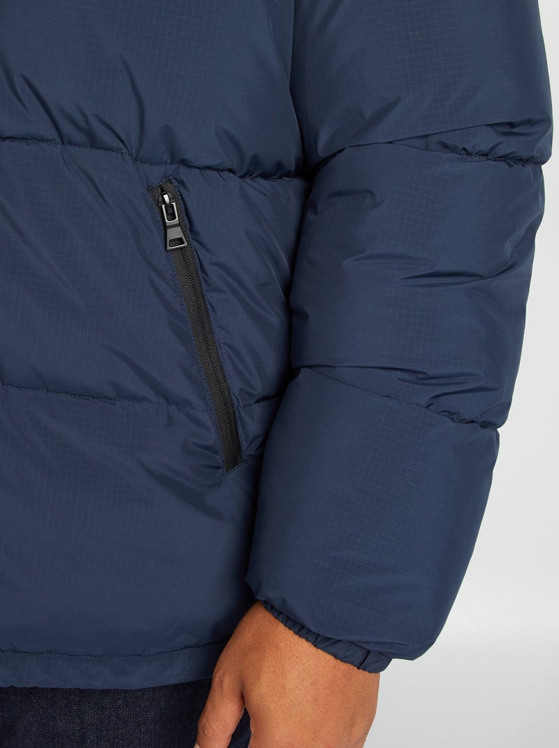 Doudoune matelassée large et déperlante Bleu - Kiabi