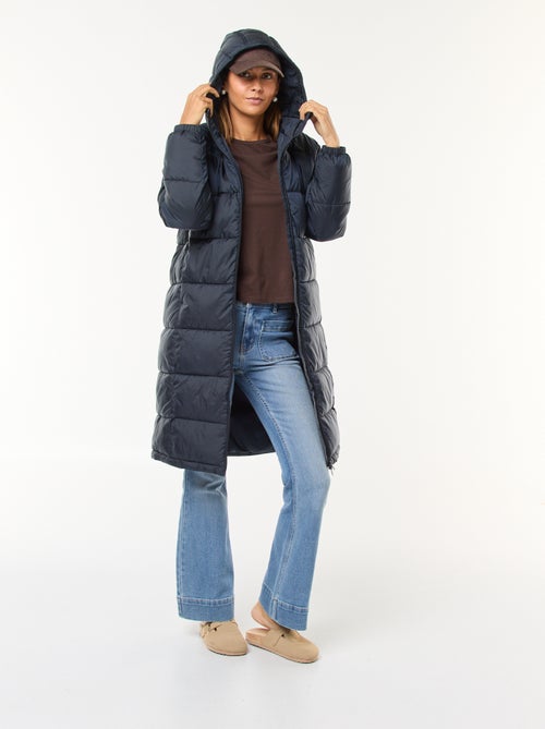Doudoune matelassée longue déperlante - Kiabi