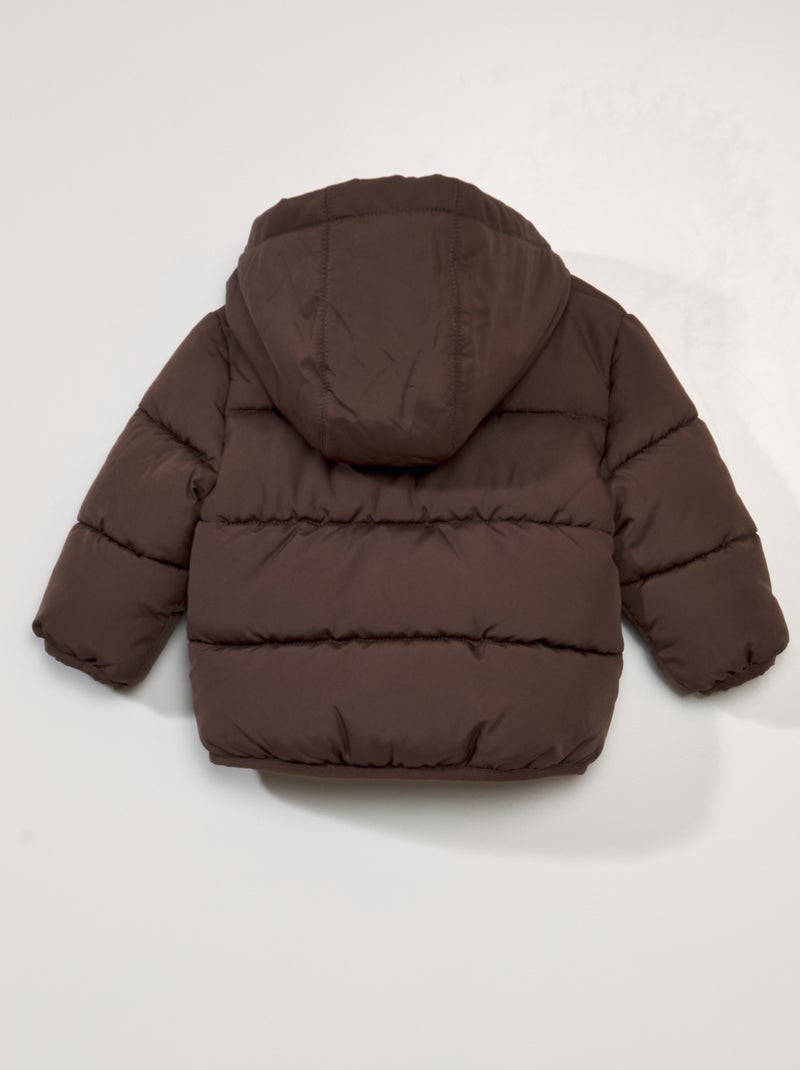 Doudoune matelassée marron - Kiabi
