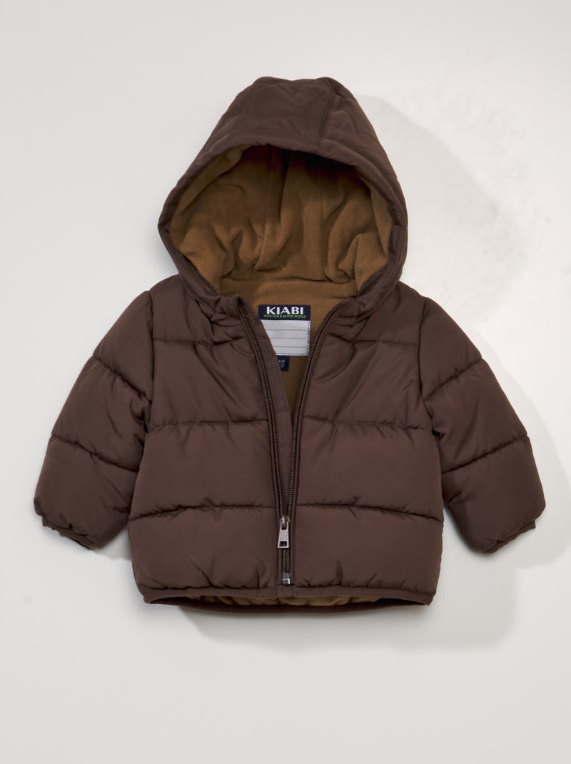 Doudoune matelassée marron - Kiabi
