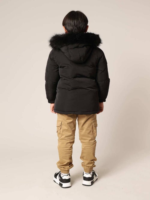 Doudoune matelassée pour garçon avec capuche et poches pratiques 'Deeluxe' - Kiabi