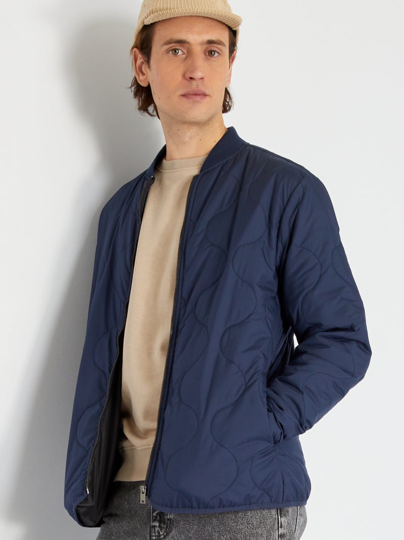 Doudoune matelassée 'Produkt' bleu marine - Kiabi
