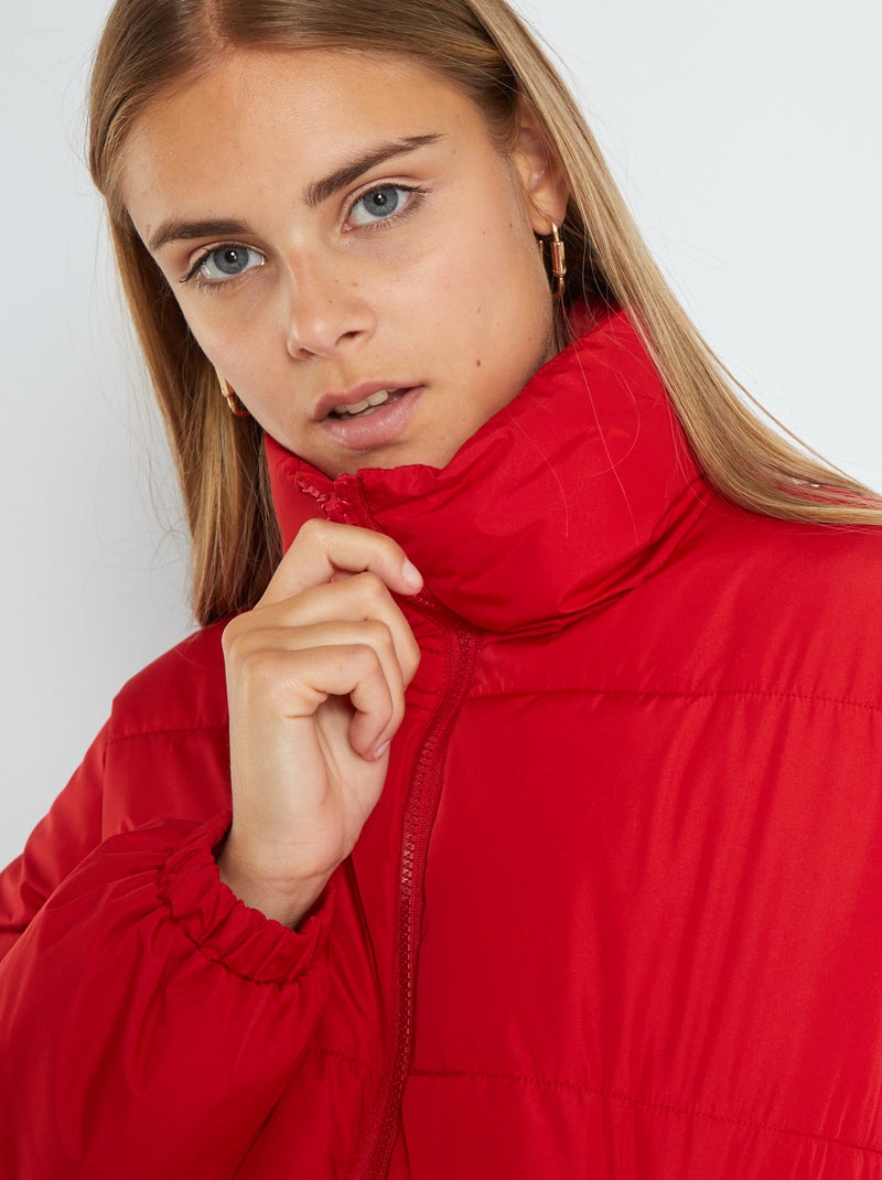 Doudoune matelassée Rouge - Kiabi
