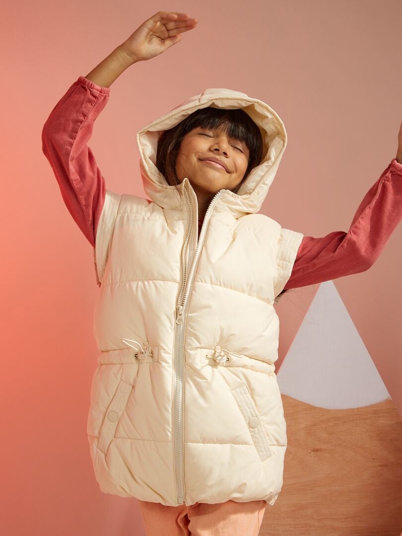 Doudoune matelass?�e sans manches - Ecru - Kiabi - 6.80�?�