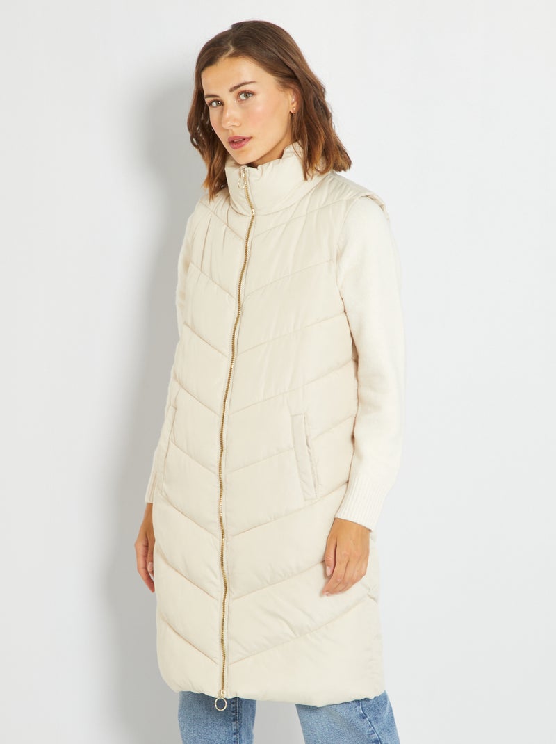 Doudoune matelassée sans manches 'JDY' Beige - Kiabi