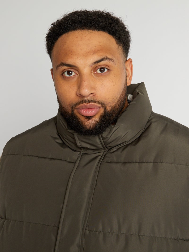 Doudoune matelassée sans manches Kaki - Kiabi