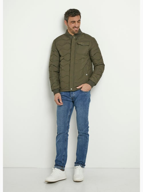 Doudoune matelassée surpiqûres fantaisie - AFIBEL - Kiabi