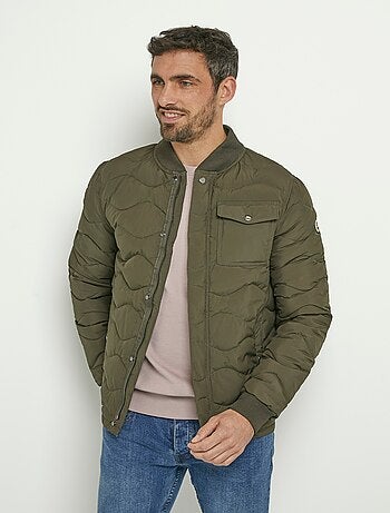 Doudoune matelassée surpiqûres fantaisie