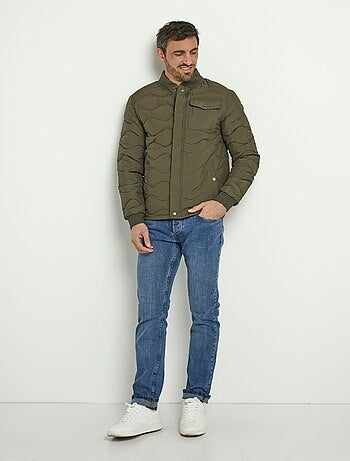 Doudoune matelassée surpiqûres fantaisie