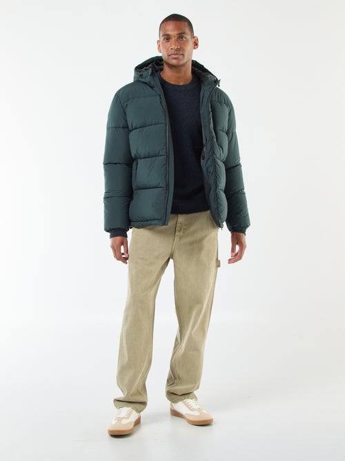 Doudoune matelassée unie - Kiabi