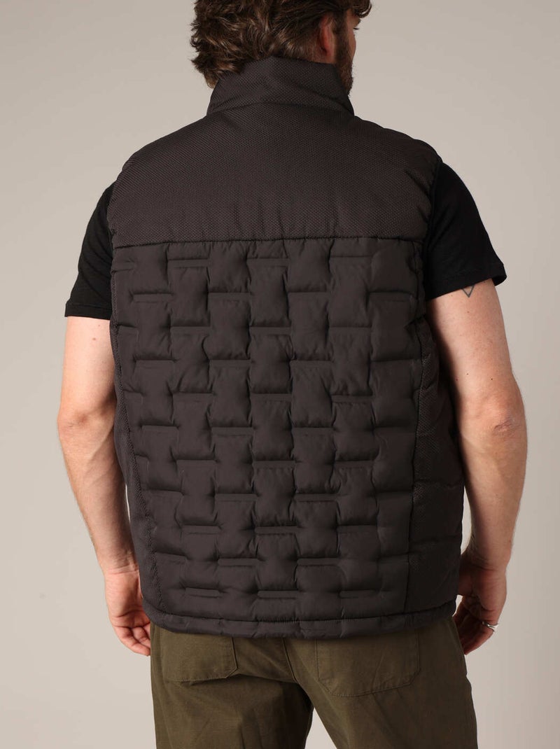 Doudoune matelassée zippée sans manches 'Deeluxe' Noir - Kiabi