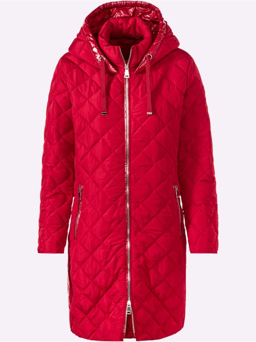 Doudoune Mélange De Matières Tendance - Taille Standard - Helline - Kiabi Doudoune Mélange De Matières Tendance - Taille Standard - Helline - Kiabi
