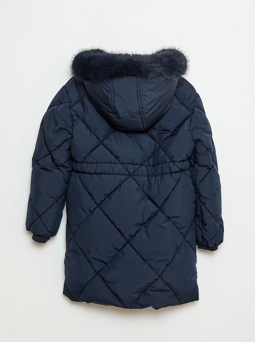 Doudoune mi-longue chaude déperlante - Kiabi