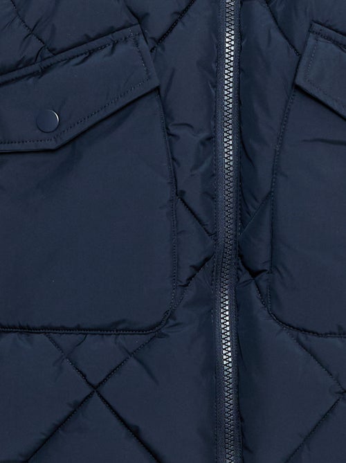 Doudoune mi-longue chaude déperlante - Kiabi