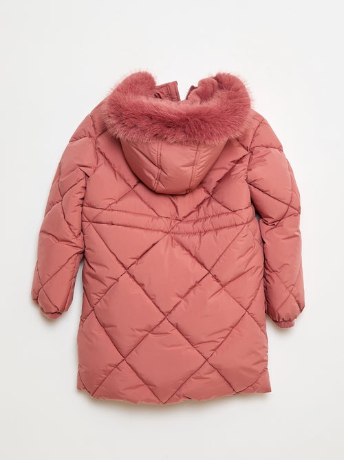 Doudoune mi-longue chaude déperlante - Kiabi