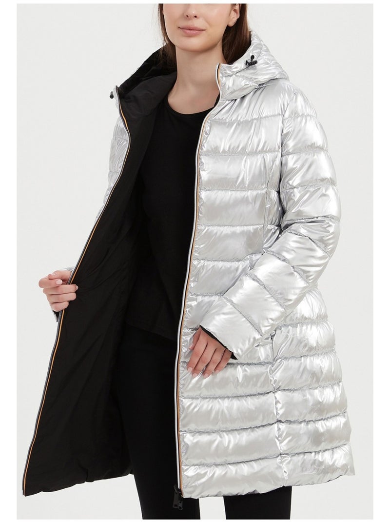 Doudoune Mi Longue Kebello Blanc - Kiabi