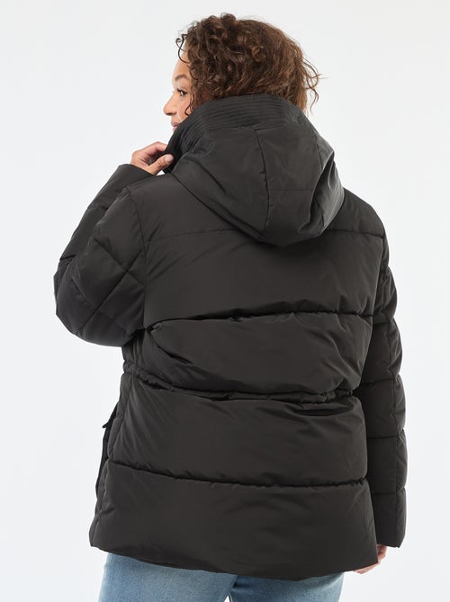 Doudoune mi-longue uni - Kiabi