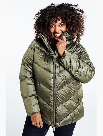 Doudoune mi-longue unie PAPRIKA