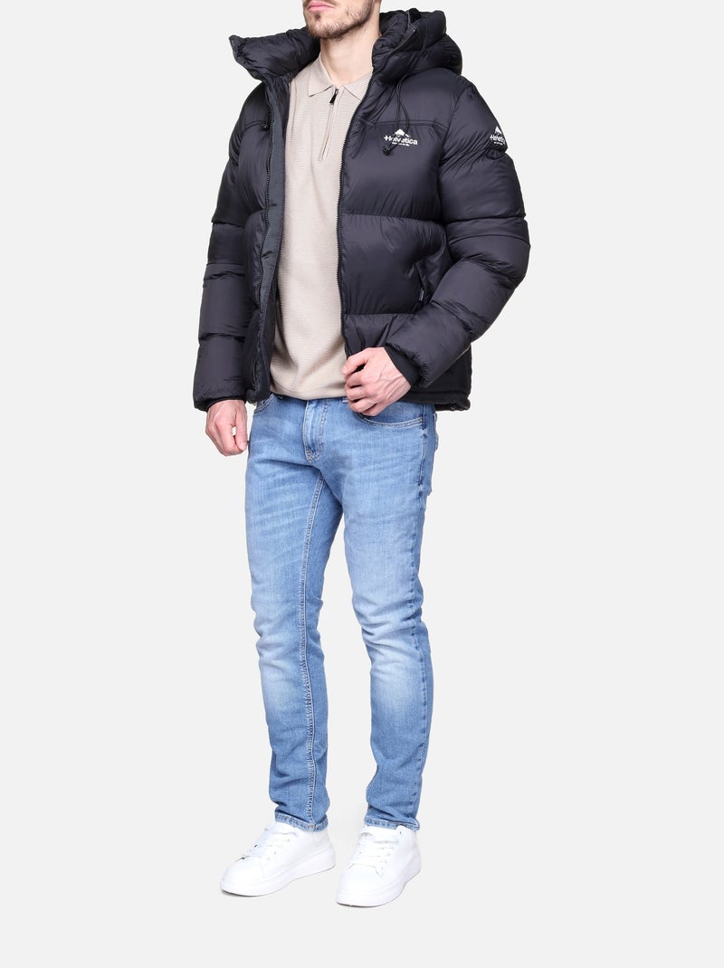 Doudoune middleblock 2 - Helvetica Noir - Kiabi