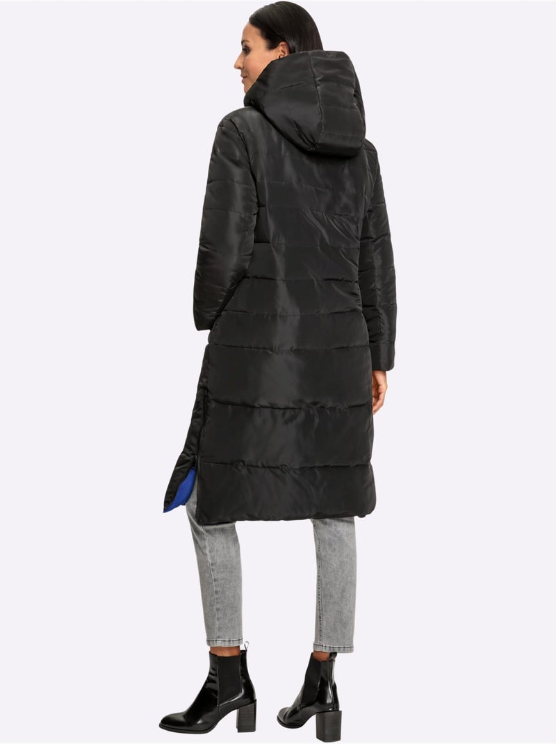Doudoune modèle réversible - taille standard - helline Noir Bleu - Kiabi