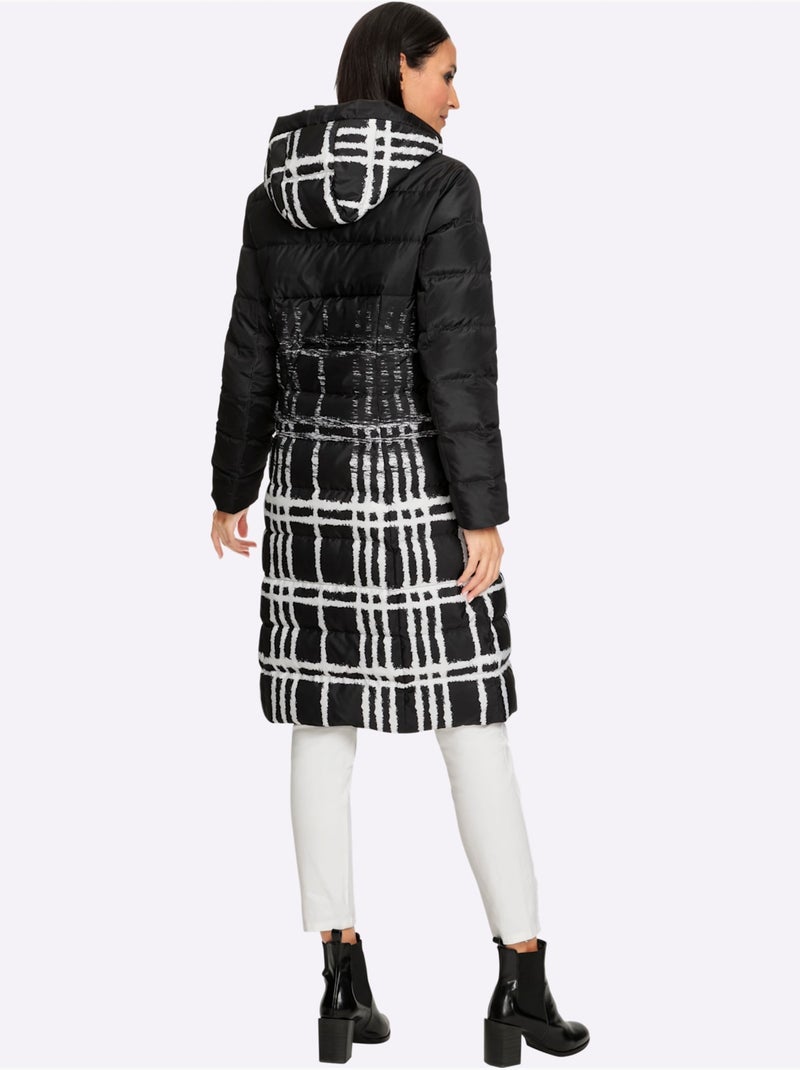 Doudoune Motif Imprimé Original - Taille Standard - Helline Noir Beige Noir - Kiabi