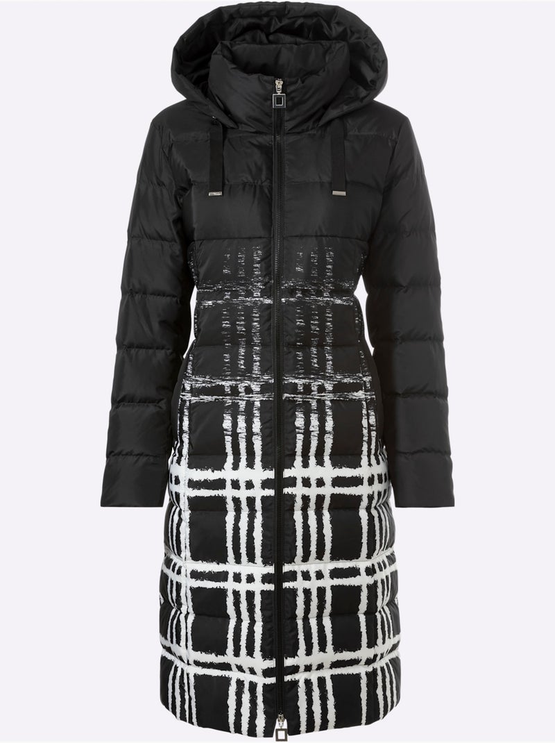 Doudoune Motif Imprimé Original - Taille Standard - Helline Noir Beige Noir - Kiabi