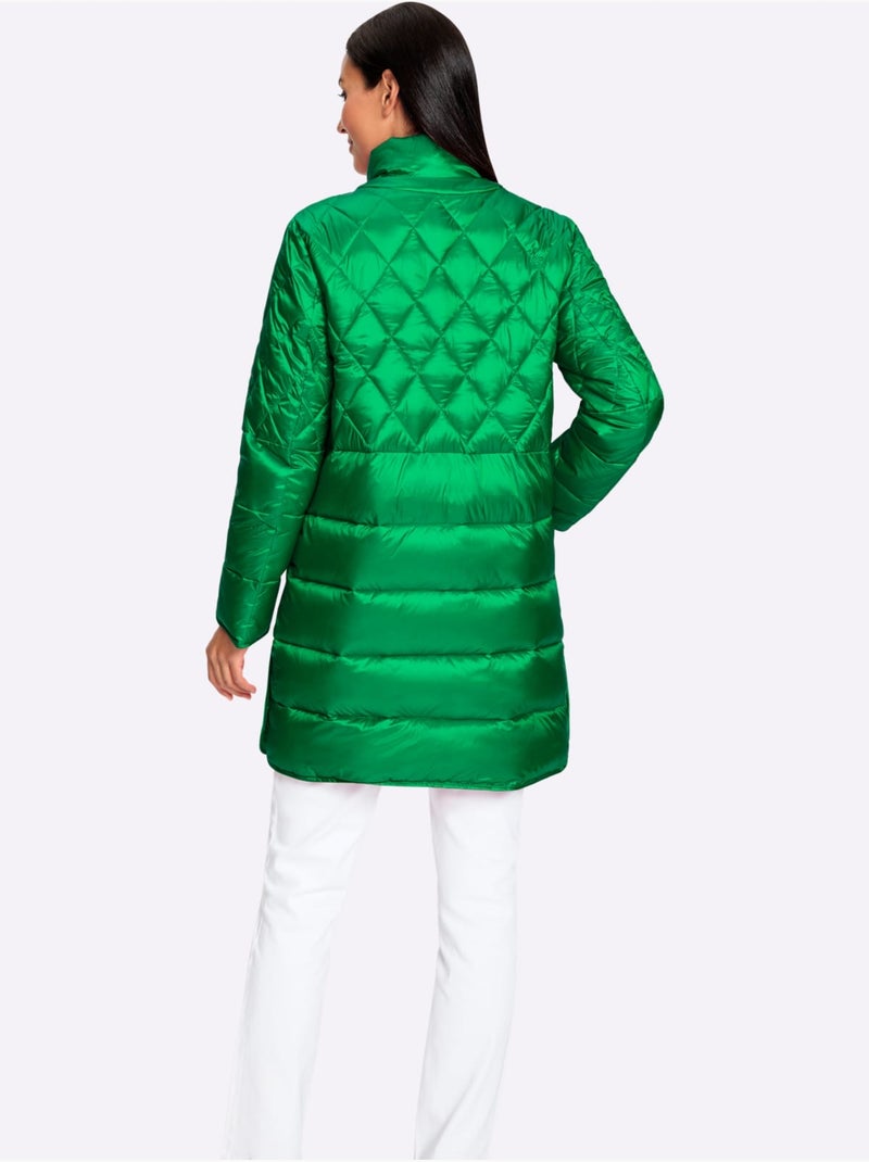 Doudoune motif matelassé - taille standard - helline Vert - Kiabi