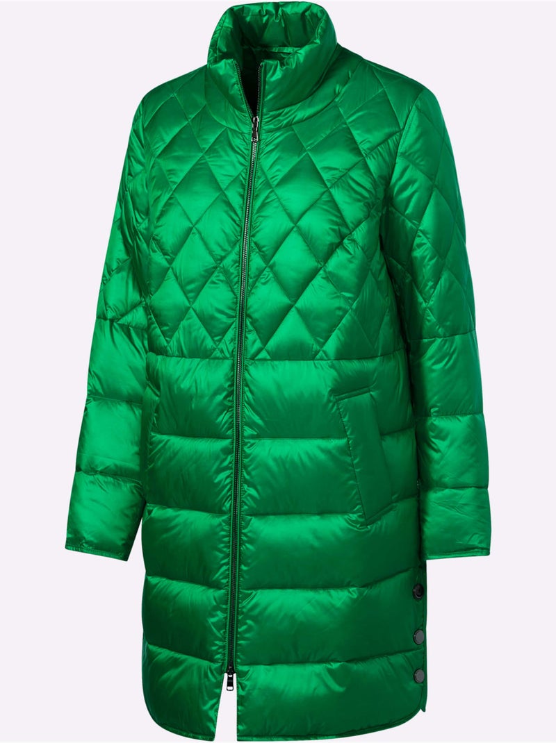 Doudoune motif matelassé - taille standard - helline Vert - Kiabi
