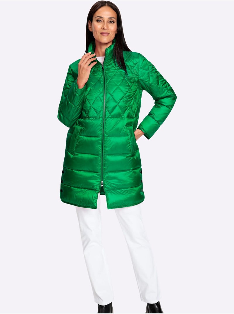 Doudoune motif matelassé - taille standard - helline Vert - Kiabi