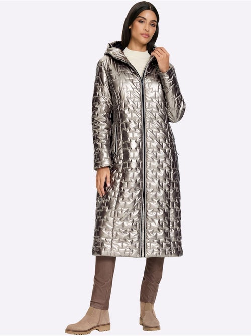 Doudoune motif matelassé tendance - taille standard - helline - Kiabi Doudoune motif matelassé tendance - taille standard - helline - Kiabi