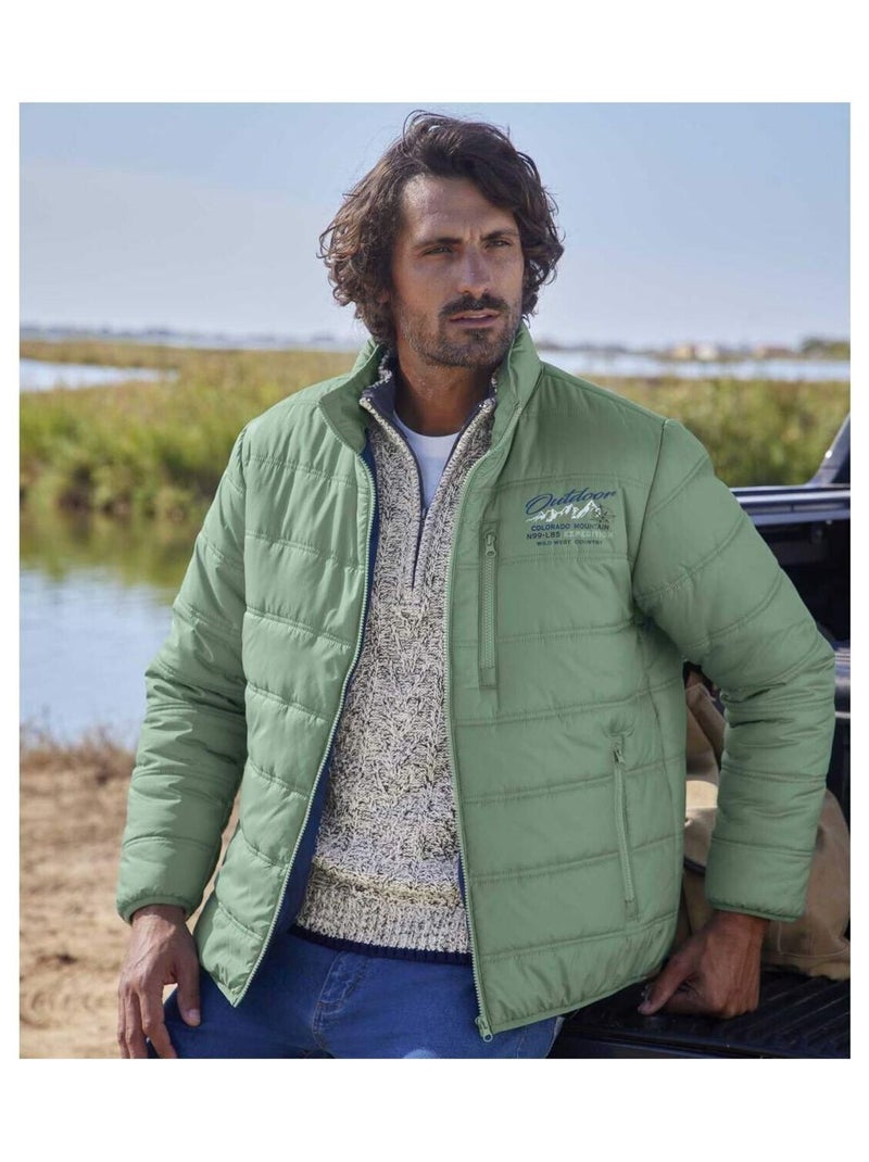 Doudoune Outdoor Multipoches   - ATLAS FOR MEN Vert - Kiabi