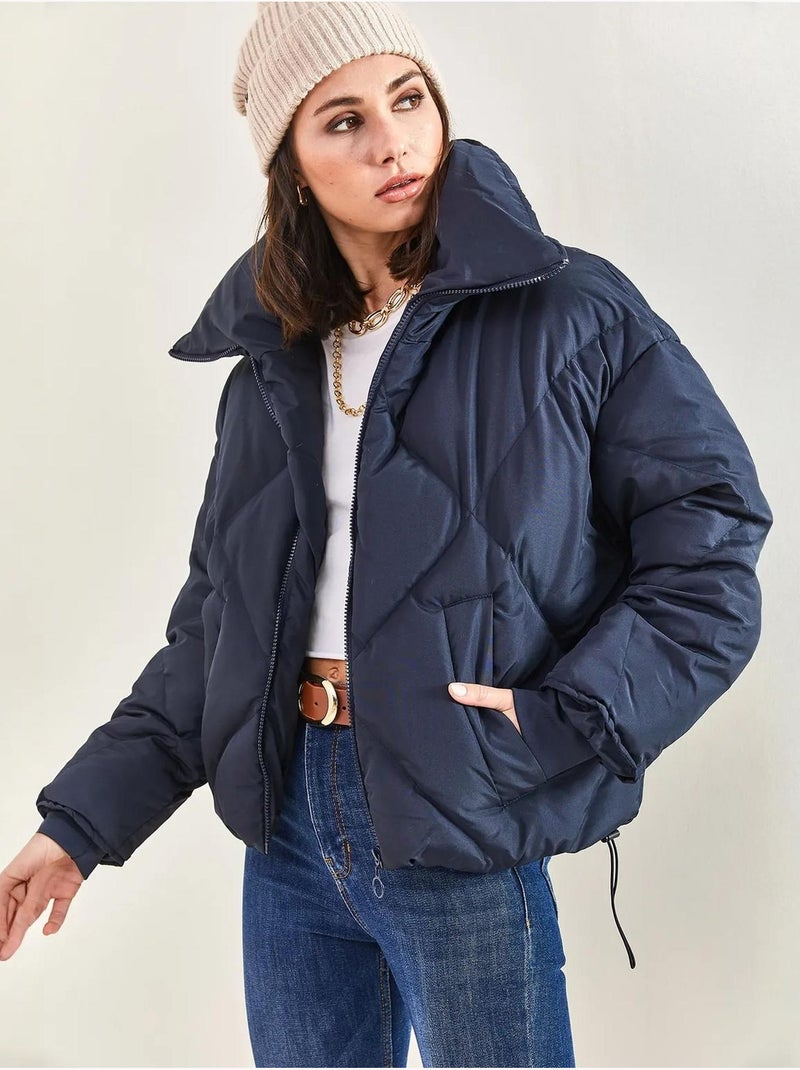 Doudoune oversize bianco lucci Bleu marine - Kiabi