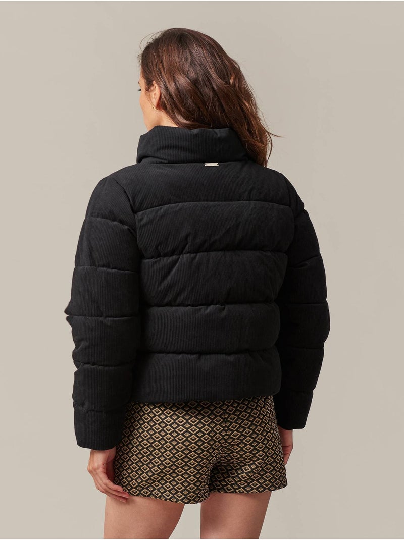 Doudoune oversize en velours côtelé 'Deeluxe' Noir - Kiabi