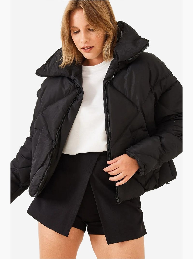 Doudoune oversize lucci Noir - Kiabi