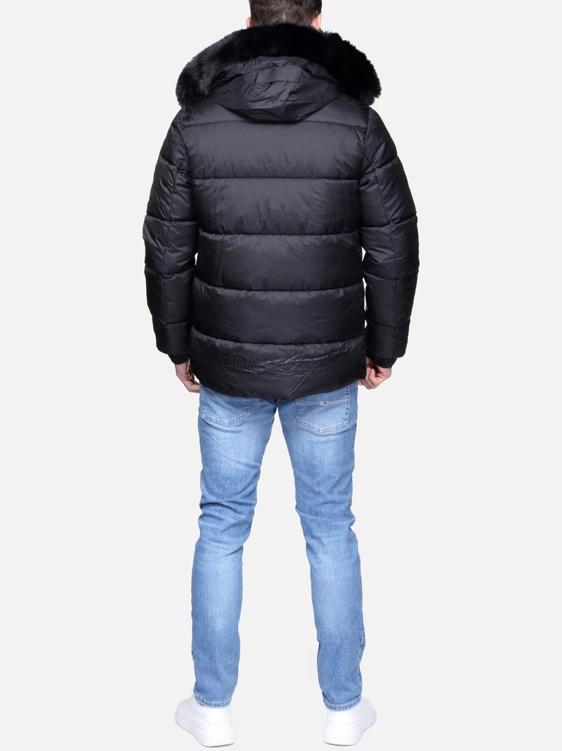 Doudoune Paragoose à capuche Noir - Kiabi