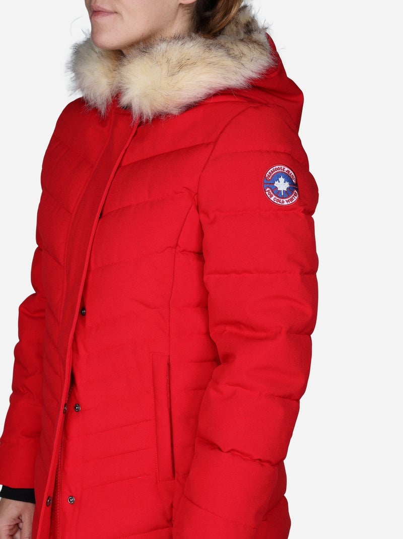 Doudoune Paragoose longue Rouge - Kiabi