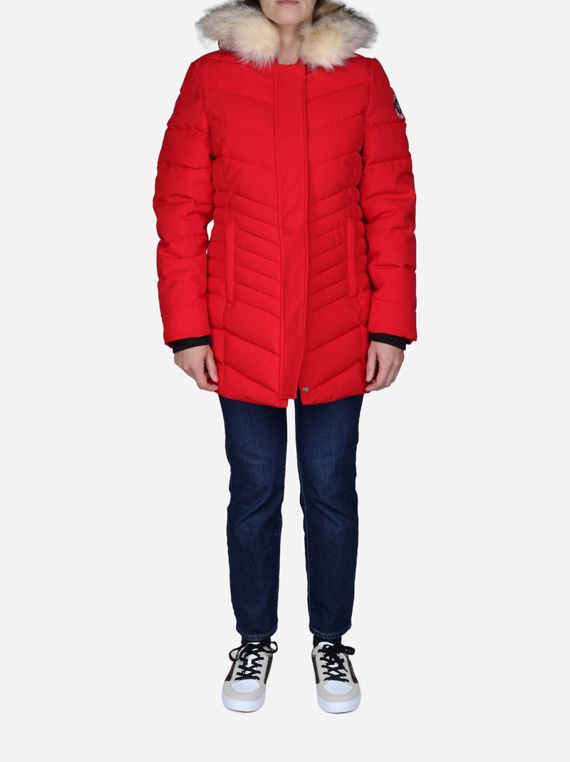 Doudoune Paragoose longue Rouge - Kiabi