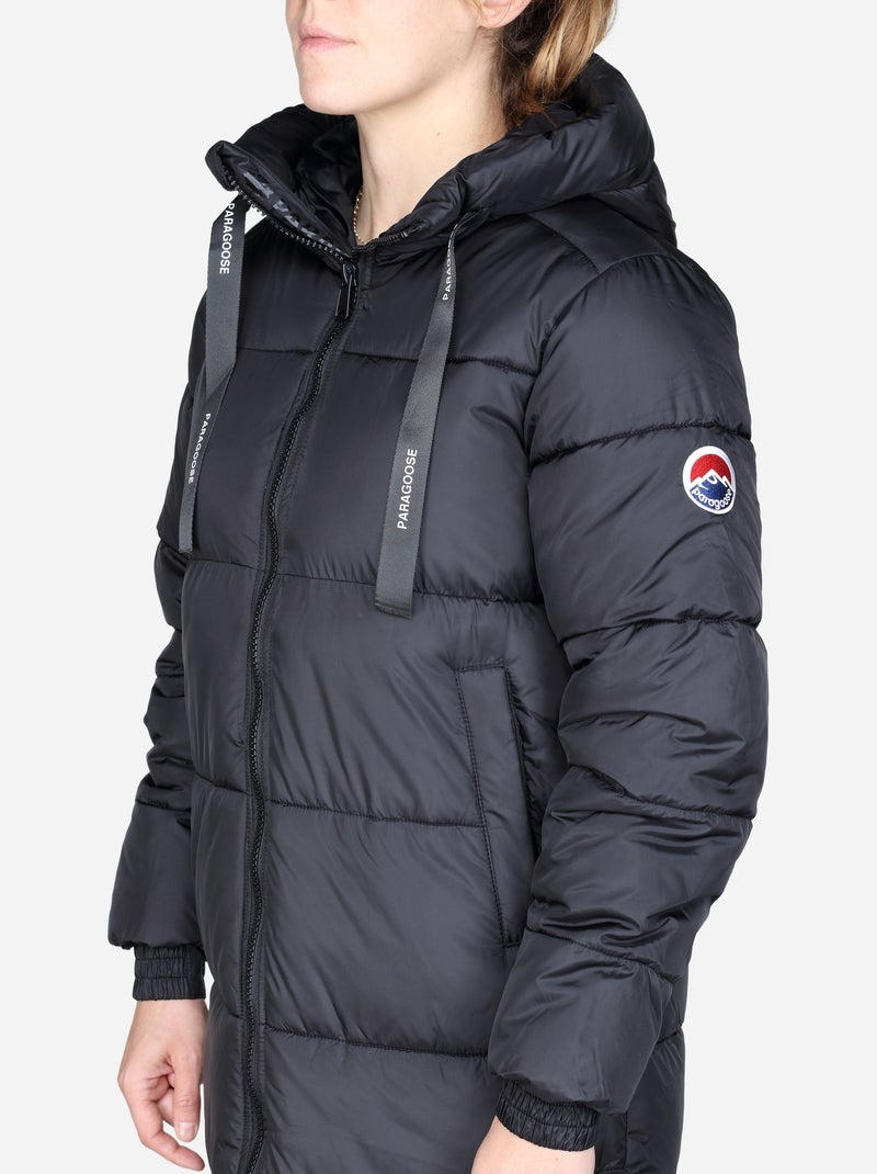 Doudoune Paragoose très longue Noir - Kiabi