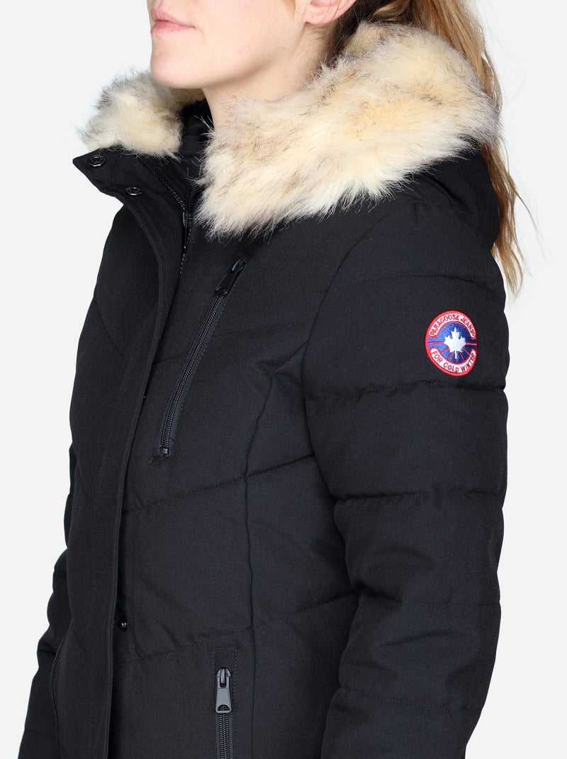 Doudoune Paragoose très longue Noir - Kiabi