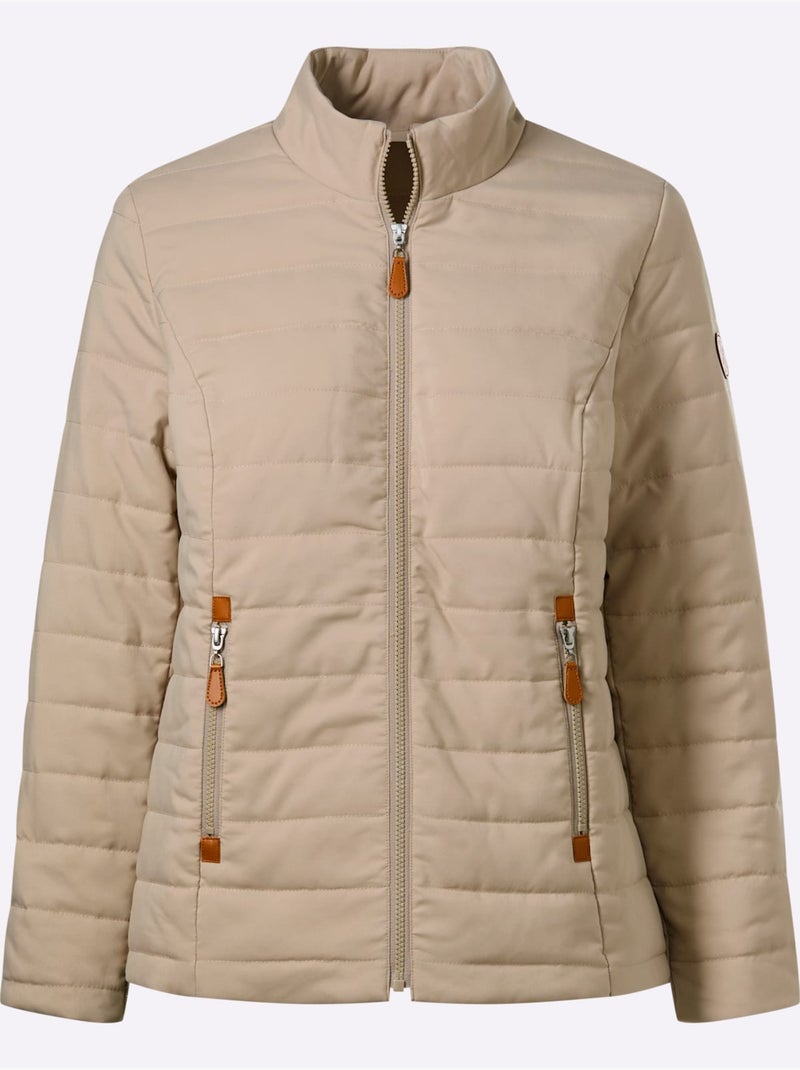 Doudoune poches avec fermeture à glissière pratiques - taille standard - moda vilona Beige - Kiabi