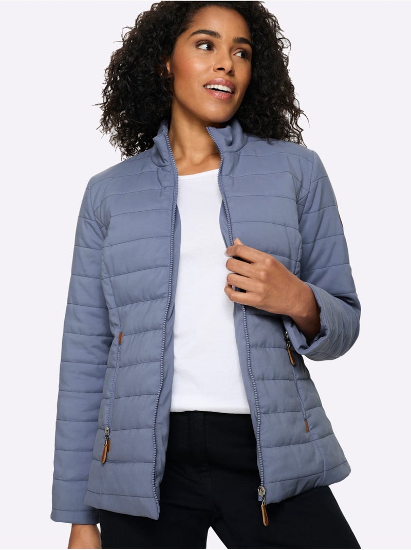 Doudoune poches avec fermeture à glissière pratiques - taille standard - moda vilona Gris tourterelle - Kiabi