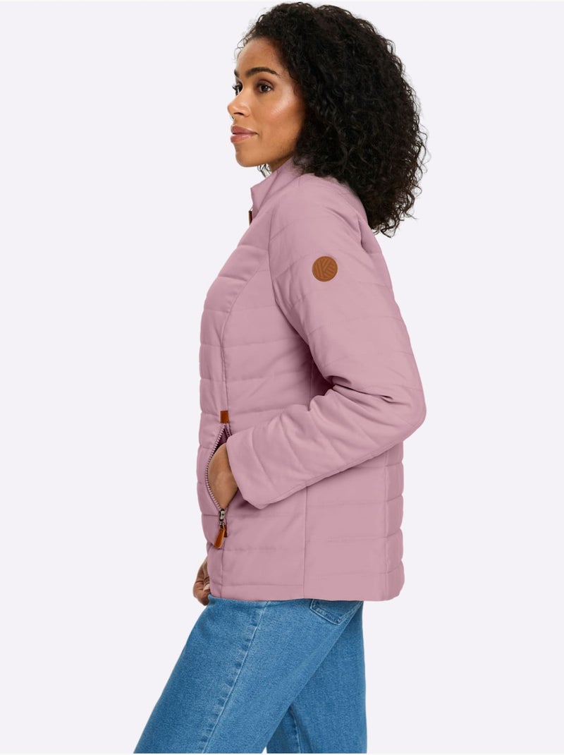Doudoune poches avec fermeture à glissière pratiques - taille standard - moda vilona Mauve - Kiabi