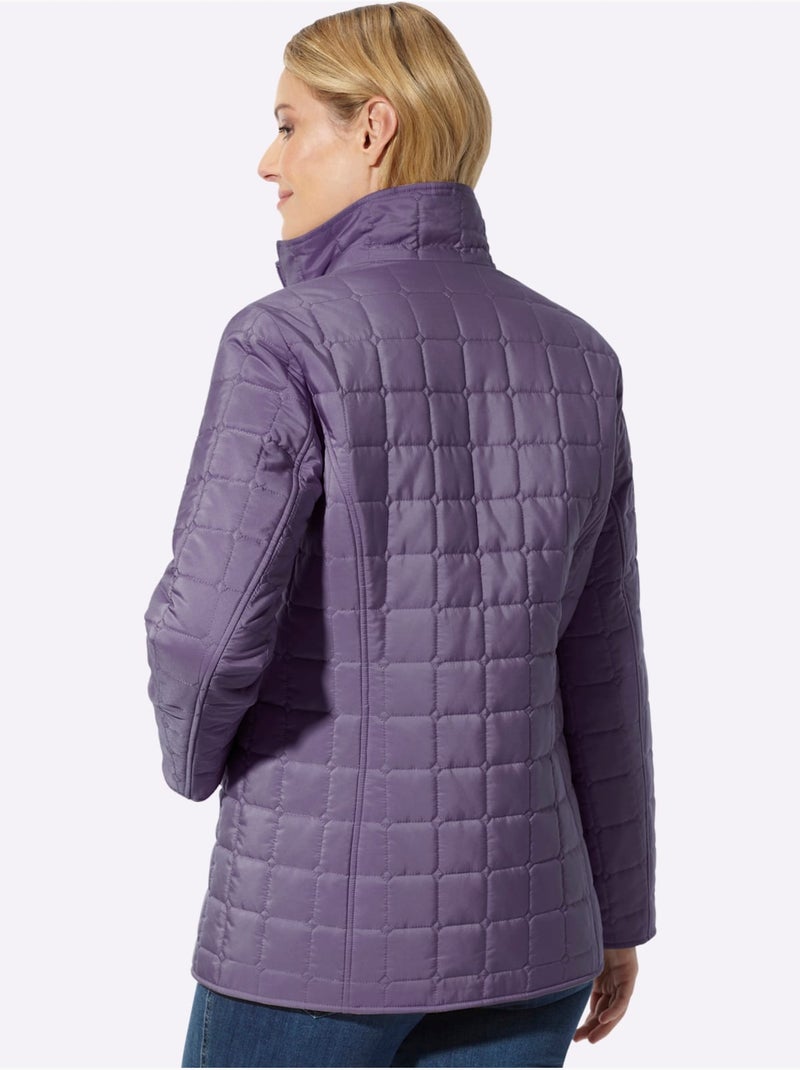 Doudoune poches cousues - taille standard - moda vilona Violet figue - Kiabi