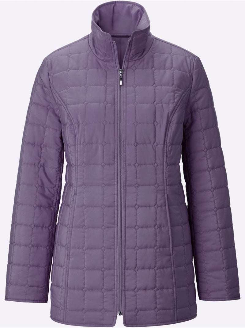Doudoune poches cousues - taille standard - moda vilona Violet figue - Kiabi