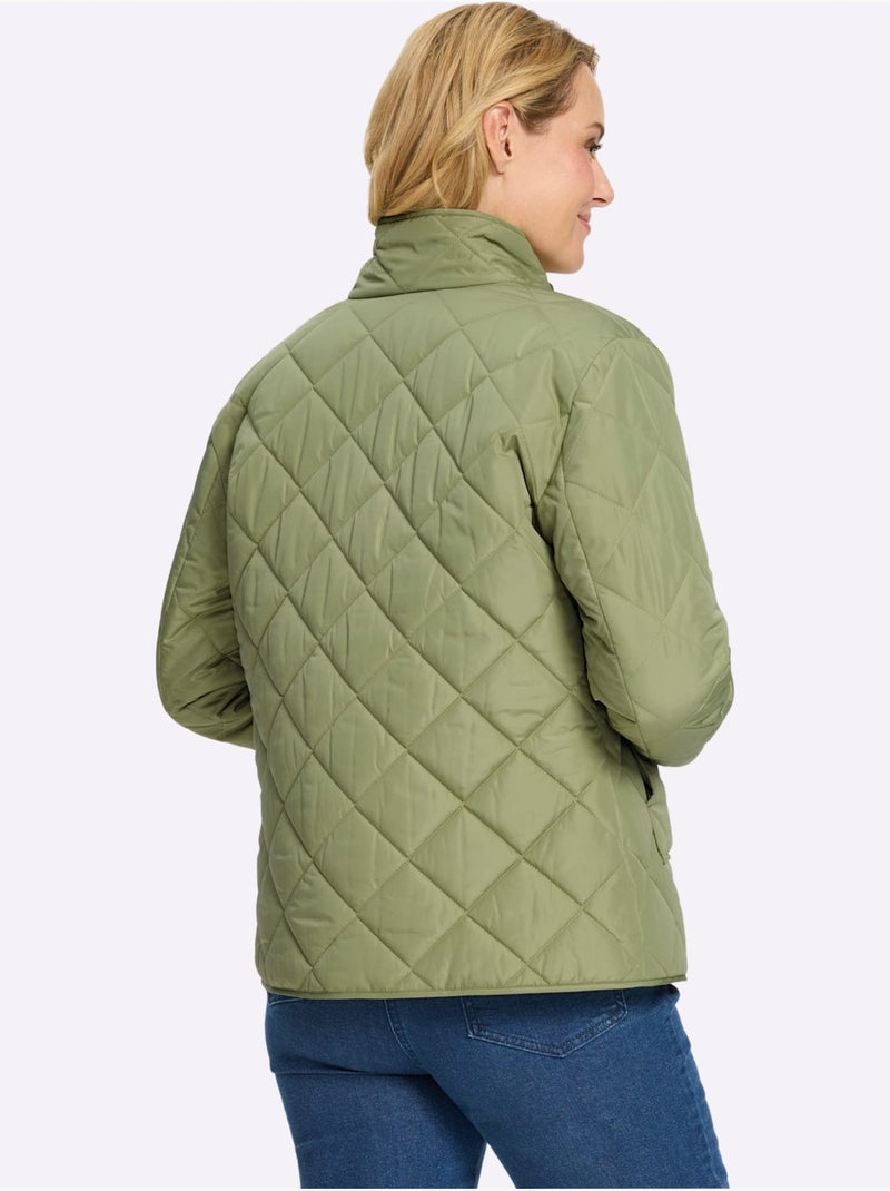 Doudoune Poches Plaquées - Taille Standard - Moda Vilona Bleu Vert Gris - Kiabi