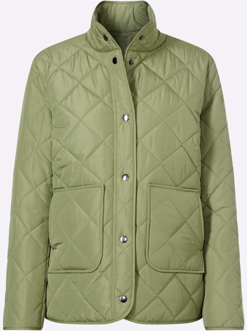 Doudoune Poches Plaquées - Taille Standard - Moda Vilona Bleu Vert Gris - Kiabi