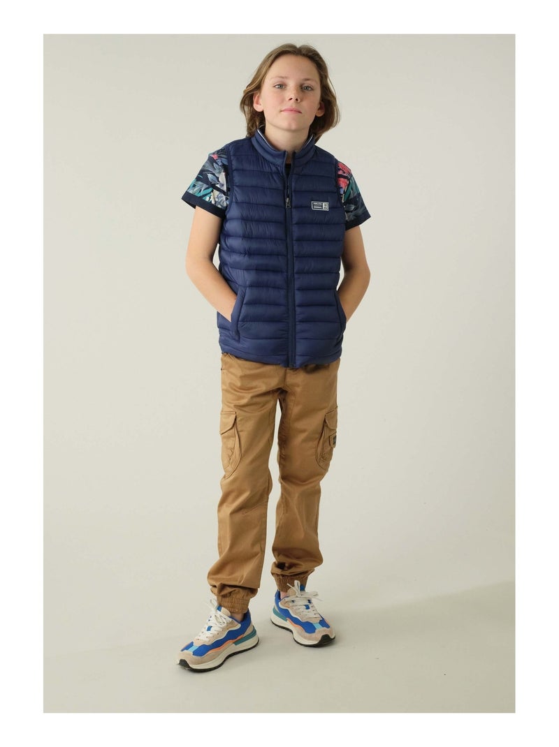 Doudoune pour garçon sans manches 'Deeluxe' Bleu marine - Kiabi