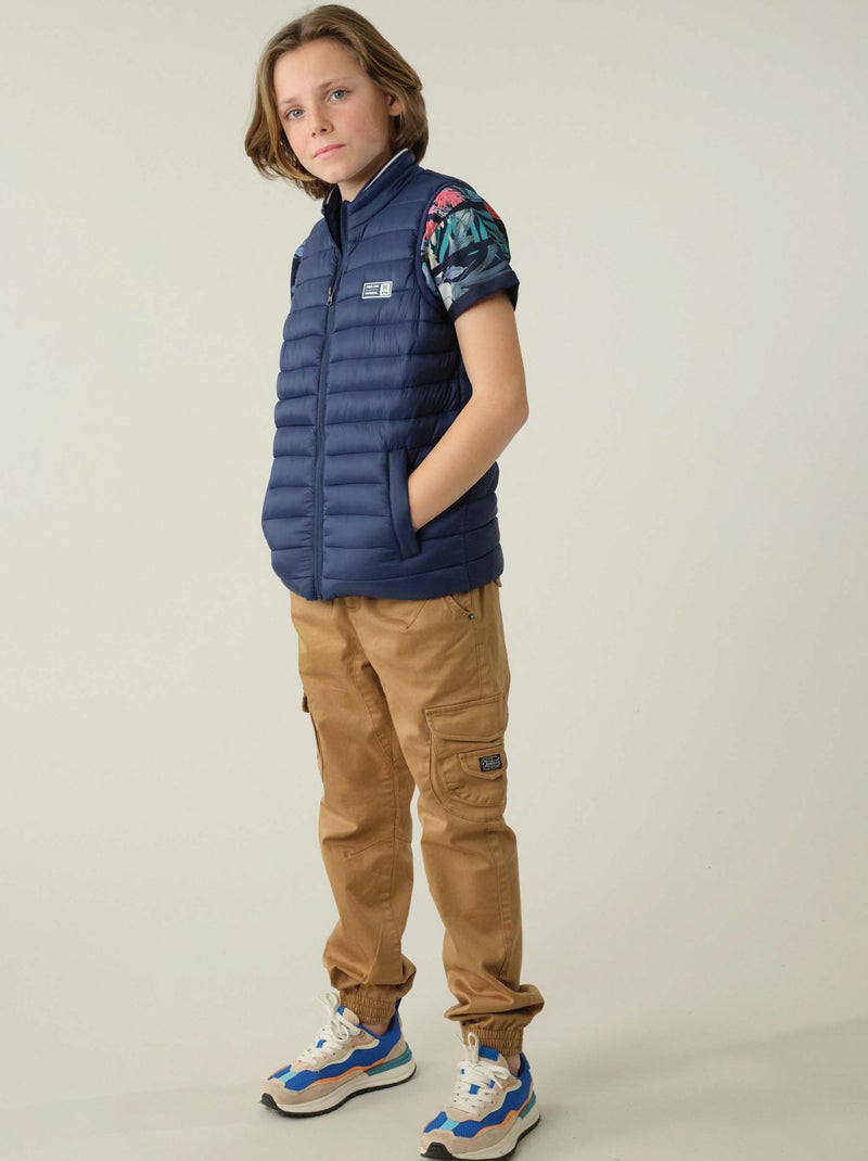 Doudoune pour garçon sans manches 'Deeluxe' Bleu marine - Kiabi